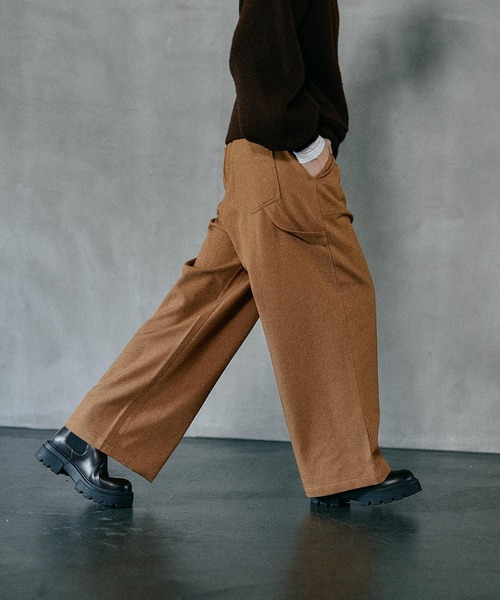 LEPSIM（レプシィム）の「ウールライクペインターパンツ　581673（その他パンツ・レディース・ブラウン/チャコールグレー・FREE）」の11枚目の写真