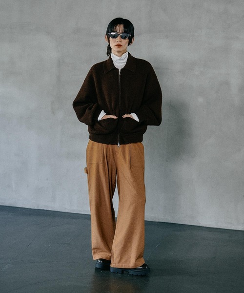 LEPSIM（レプシィム）の「ウールライクペインターパンツ　581673（その他パンツ・レディース・ブラウン/チャコールグレー・FREE）」の13枚目の写真