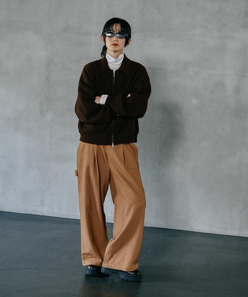 LEPSIM（レプシィム）の「ウールライクペインターパンツ　581673（その他パンツ・レディース・ブラウン/チャコールグレー・FREE）」の14枚目の写真