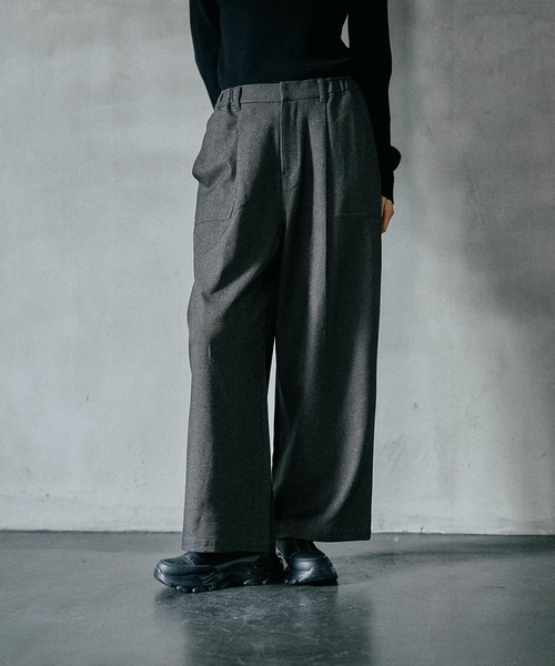 LEPSIM（レプシィム）の「ウールライクペインターパンツ　581673（その他パンツ・レディース・ブラウン/チャコールグレー・FREE）」の5枚目の写真