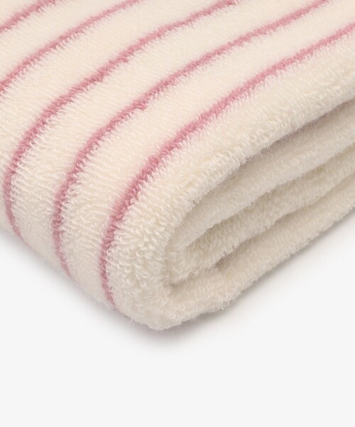 Afternoon Tea(アフタヌーンティー)の「ストライププレミアムクリーミーフェイスタオル/Afternoon Tea PREMIUM(タオル・レディース・ピンク/ネイビー・ONE SIZE)」の5枚目の写真