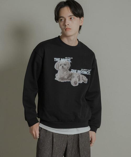 Dog graphic crew-neck Sweat（スウェット）｜SENSE OF PLACE by URBAN