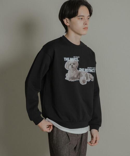 SENSE OF PLACE by URBAN RESEARCH（センスオブプレイスバイアーバンリサーチ）の「Dog graphic crew-neck Sweat（スウェット・メンズ・レッド/オートミール/ブラック・MEDIUM/LARGE）」の20枚目の写真
