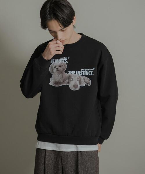 SENSE OF PLACE by URBAN RESEARCH（センスオブプレイスバイアーバンリサーチ）の「Dog graphic crew-neck Sweat（スウェット・メンズ・レッド/オートミール/ブラック・MEDIUM/LARGE）」の22枚目の写真