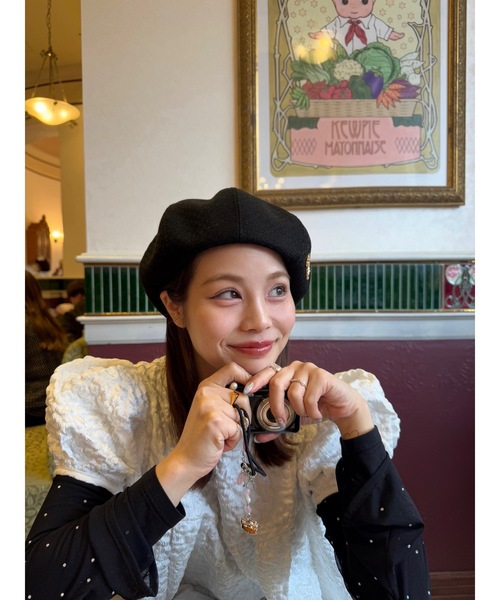 JUMELLE（ジュメロ）の「trad beret（ハンチング/ベレー帽・レディース・ブラック・FREE）」の5枚目の写真