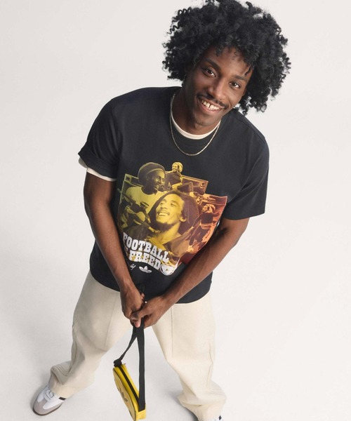 adidas(アディダス)の「adidas Bob Marley ORIGINALS T-Shirt / アディダス ボブ マーリー オリジナルス T-シャツ(Tシャツ/カットソー・メンズ・ブラック・M/S/3XL/XXL/XL/L)」の2枚目の写真