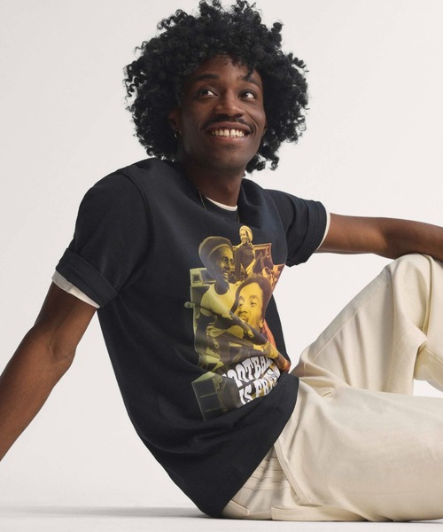 adidas(アディダス)の「adidas Bob Marley ORIGINALS T-Shirt / アディダス ボブ マーリー オリジナルス T-シャツ(Tシャツ/カットソー・メンズ・ブラック・M/S/3XL/XXL/XL/L)」の3枚目の写真