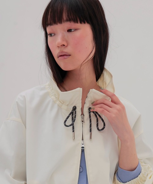 DRESSLAVE(ドレスレイブ)の「memory double satin blouson(メモリーダブルサテンブルゾン)(ブルゾン・レディース・ホワイト/ベージュ・38)」の14枚目の写真