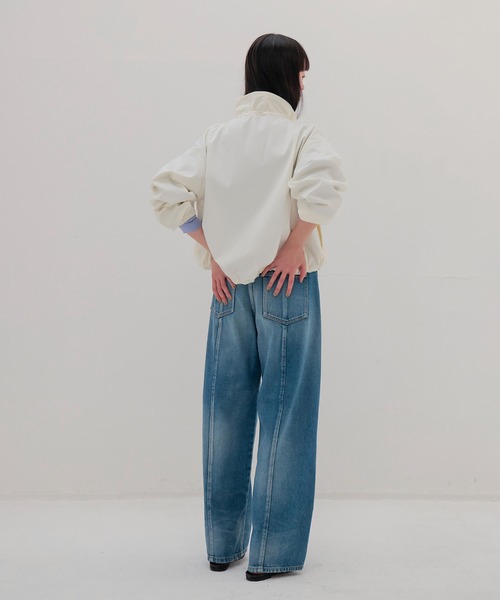 DRESSLAVE(ドレスレイブ)の「memory double satin blouson(メモリーダブルサテンブルゾン)(ブルゾン・レディース・ホワイト/ベージュ・38)」の18枚目の写真