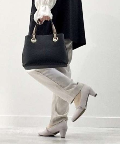 marie claire bis(マリクレール ビス)の「marie claire bis マリ・クレール ビス レディース 3WAYパンプス【ベルトを付け替え3通りにアレンジ可】ラインストーン ストラップ 125306(パンプス・レディース・ブラック/グレー系その他/ブラック×ブラック/グレー・22.5cm/23.0cm/23.5cm/24.0cm/24.5cm/25.0cm)」の14枚目の写真