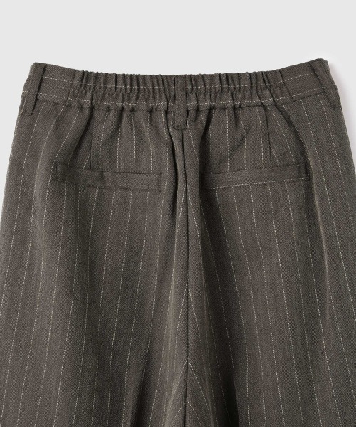 VICKY（ビッキー）の「ストライプサイドラインワイドパンツ≪手洗い可能≫（スラックス・レディース・ブラウン・M）」の5枚目の写真