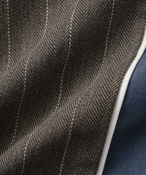 VICKY（ビッキー）の「ストライプサイドラインワイドパンツ≪手洗い可能≫（スラックス・レディース・ブラウン・M）」の3枚目の写真