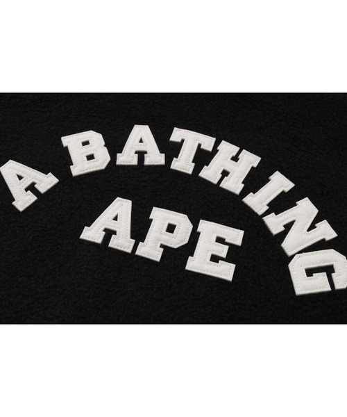 A BATHING APE（アベイシングエイプ）の「1ST CAMO APE HEAD VARSITY JACKET（スタジャン・キッズ・ブラック/ネイビー・150/160）」の9枚目の写真