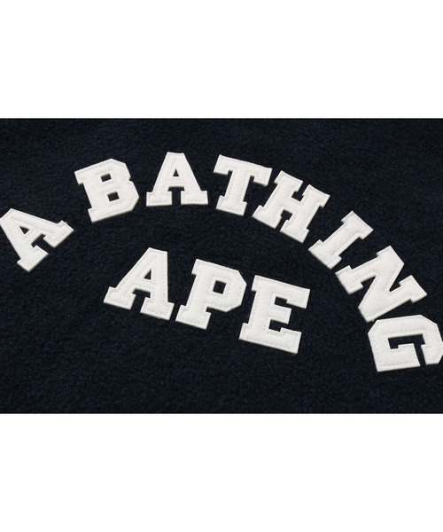 A BATHING APE（アベイシングエイプ）の「1ST CAMO APE HEAD VARSITY JACKET（スタジャン・キッズ・ブラック/ネイビー・150/160）」の10枚目の写真