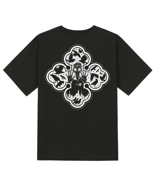 KAN6312(カン6312)の「KTB0128 ペスト 半袖Tシャツ - ブラック(Tシャツ/カットソー・メンズ・その他・LARGE/MEDIUM/SMALL/X-LARGE)」の1枚目の写真