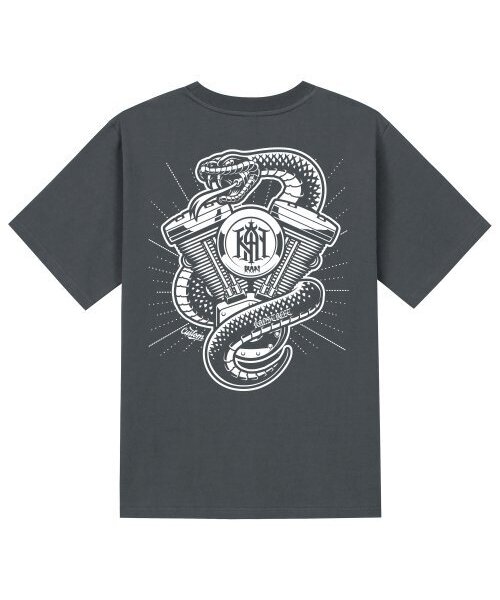 KAN6312(カン6312)の「KTG0188 ホットロード 半袖Tシャツ グレー(Tシャツ/カットソー・メンズ・その他・LARGE/MEDIUM/SMALL/X-LARGE)」の1枚目の写真