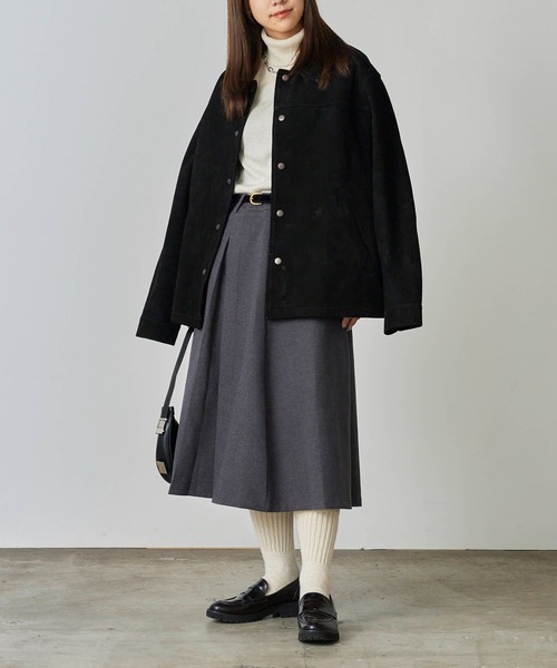 Johnbull（ジョンブル）の「Johnbull/ジョンブル レザー ブルゾンジャケット ゴートスウェードレザー（ブルゾン・メンズ・ブラック・M/L）」の9枚目の写真