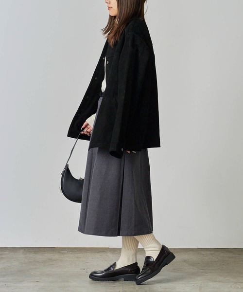 Johnbull（ジョンブル）の「Johnbull/ジョンブル レザー ブルゾンジャケット ゴートスウェードレザー（ブルゾン・メンズ・ブラック・M/L）」の10枚目の写真