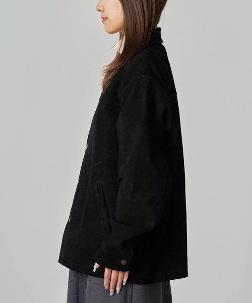 Johnbull（ジョンブル）の「Johnbull/ジョンブル レザー ブルゾンジャケット ゴートスウェードレザー（ブルゾン・メンズ・ブラック・M/L）」の13枚目の写真