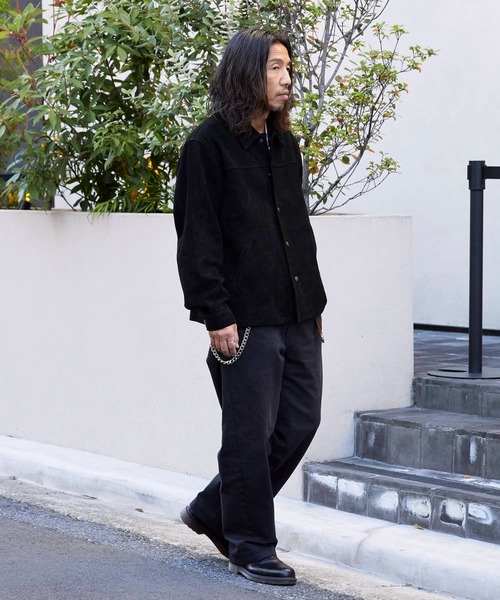 Johnbull（ジョンブル）の「Johnbull/ジョンブル レザー ブルゾンジャケット ゴートスウェードレザー（ブルゾン・メンズ・ブラック・M/L）」の4枚目の写真