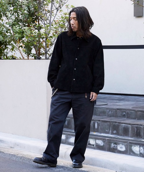 Johnbull（ジョンブル）の「Johnbull/ジョンブル レザー ブルゾンジャケット ゴートスウェードレザー（ブルゾン・メンズ・ブラック・M/L）」の5枚目の写真