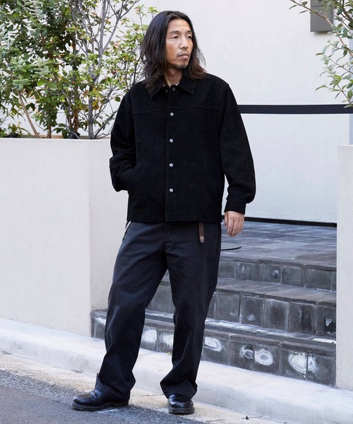 Johnbull（ジョンブル）の「Johnbull/ジョンブル レザー ブルゾンジャケット ゴートスウェードレザー（ブルゾン・メンズ・ブラック・M/L）」の7枚目の写真