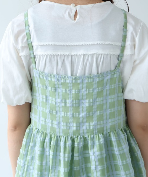 bulle de savon（ビュルデサボン）の「sheer check カシュクールキャミブラウス（シャツ/ブラウス・レディース・グリーン・FREE）」の20枚目の写真