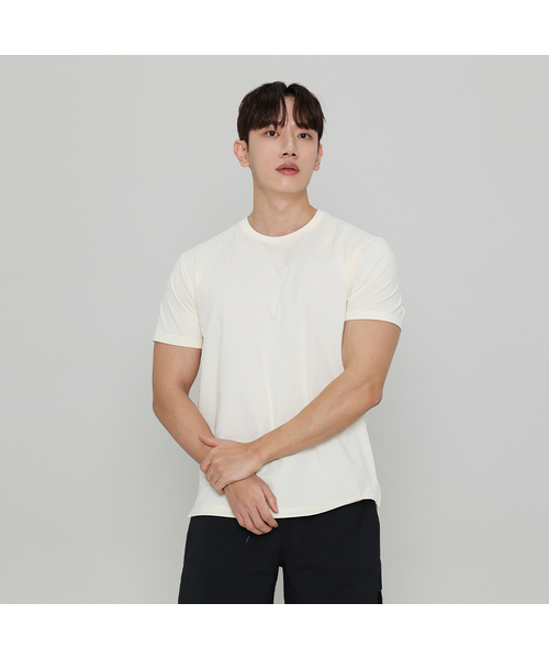 MALDEN(モールデン)の「エアリーズ無地半袖Tシャツ(Tシャツ/カットソー・メンズ・ブラック/クリーム/ホワイト/ネイビー・X-LARGE/LARGE/MEDIUM/SMALL)」の4枚目の写真