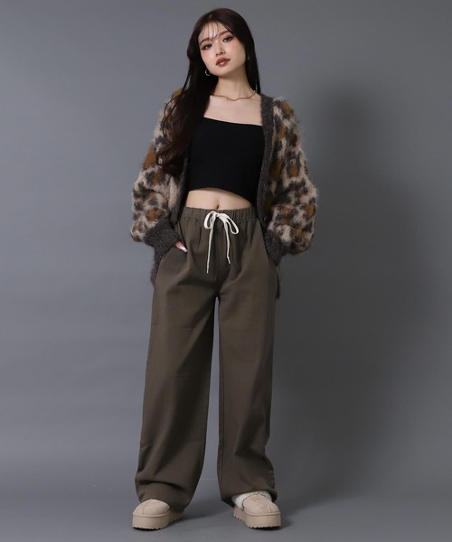 ANAP（アナップ）の「マルチパターン ワイド イージー パンツ（その他パンツ・レディース・ブラック/ベージュ/ブラウン・F）」の10枚目の写真