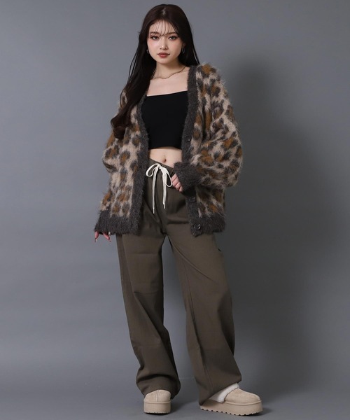 ANAP（アナップ）の「マルチパターン ワイド イージー パンツ（その他パンツ・レディース・ブラック/ベージュ/ブラウン・F）」の11枚目の写真