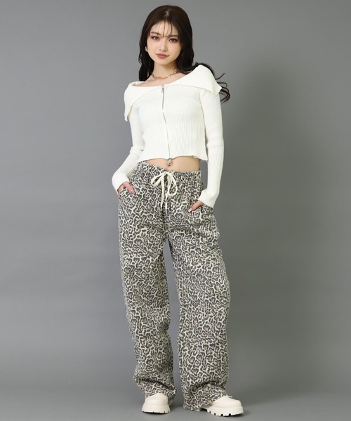 ANAP（アナップ）の「マルチパターン ワイド イージー パンツ（その他パンツ・レディース・ブラック/ベージュ/ブラウン・F）」の16枚目の写真