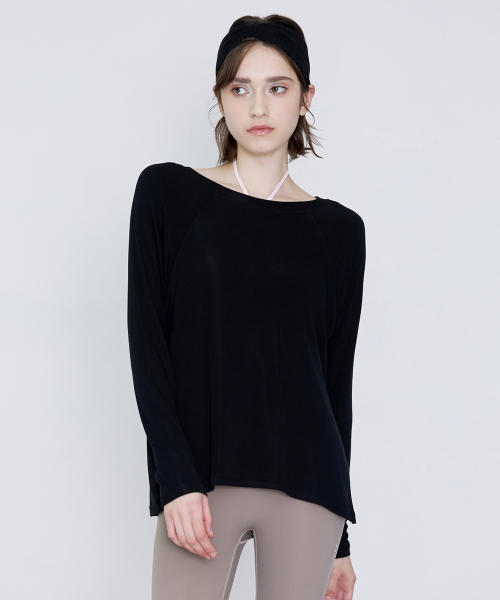 DEVIWEAR(デヴィウェア)の「ソフトスリットカバーアップ DEVI-T0027-ブラック(Tシャツ/カットソー・レディース・その他・FREE)」の1枚目の写真