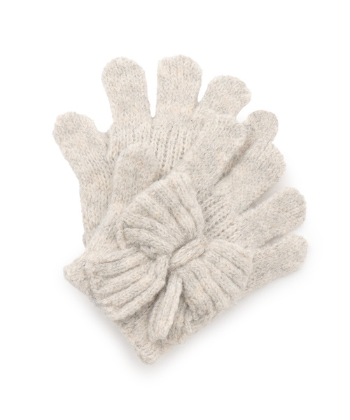 petit main（プティマイン）の「アソートモチーフ手袋（手袋・キッズ・アイボリー/ライトグリーン/ネイビー/ベージュ・M/S）」の2枚目の写真