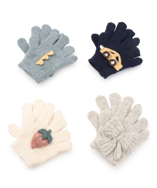 petit main（プティマイン）の「アソートモチーフ手袋（手袋・キッズ・アイボリー/ライトグリーン/ネイビー/ベージュ・M/S）」の8枚目の写真