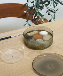 a.depeche（アデペシュ）の「【a.depeche:アデペシュ】クリア耐熱ボウル　おしゃれなギフトに最適！　noon bowl M GY（食器）」