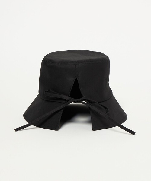 UNITED ARROWS（ユナイテッドアローズ）の「バックリボン バケットハット UV（ハット・レディース・ベージュ/ブラック・FREE）」の12枚目の写真