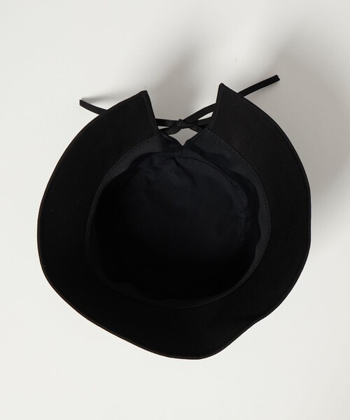 UNITED ARROWS（ユナイテッドアローズ）の「バックリボン バケットハット UV（ハット・レディース・ベージュ/ブラック・FREE）」の14枚目の写真