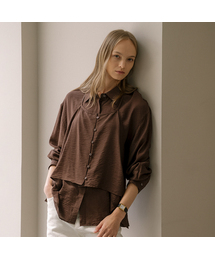 Natural two-way halter blouse set [KNFW02BL02]_Brown
