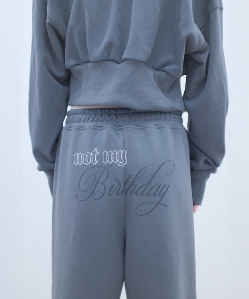 KONVINI（コンビニ）の「【not my Birthday】 nmb balloon pants/nmbバルーンパンツ（スウェットパンツ・レディース・チャコールグレー・FREE）」の6枚目の写真