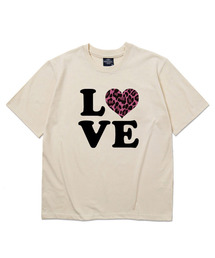 ラブピンクレオパード半袖Tシャツ-3カラー