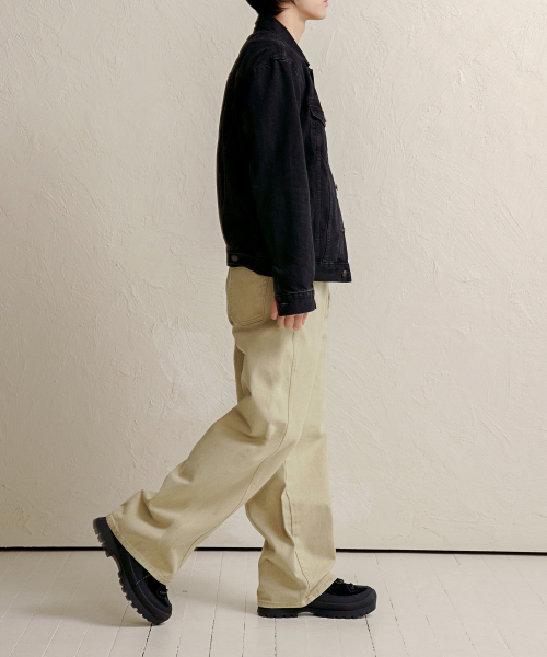 DENMADE（デンメイド）の「DEN06391 Beige Fade Out Pants [curved extra wide fit]（その他パンツ・メンズ・その他・S/M/L/XL）」の8枚目の写真