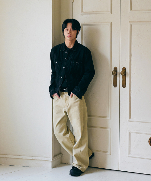 DENMADE（デンメイド）の「DEN06391 Beige Fade Out Pants [curved extra wide fit]（その他パンツ・メンズ・その他・S/M/L/XL）」の9枚目の写真