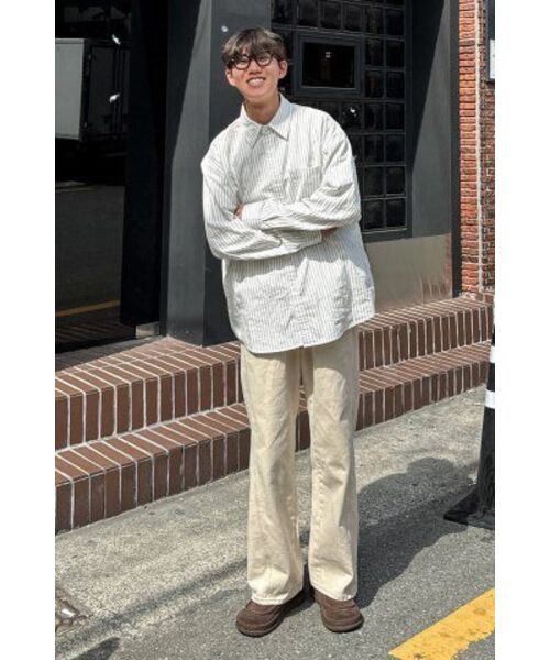 DENMADE（デンメイド）の「DEN06391 Beige Fade Out Pants [curved extra wide fit]（その他パンツ・メンズ・その他・S/M/L/XL）」の14枚目の写真