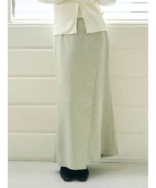 LAGUNAMOON(ラグナムーン)の「サテンラップデザインサテンナロースカート(スカート・レディース・アイボリー/ミント/ピンク・SMALL/MEDIUM)」の1枚目の写真