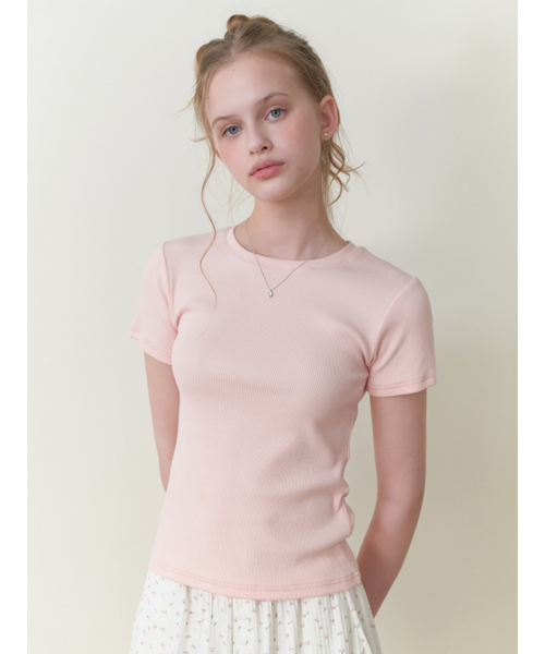 RE_L(リエル)の「Blueberry half t-shirt (pink)(Tシャツ/カットソー・レディース・その他・FREE)」の2枚目の写真