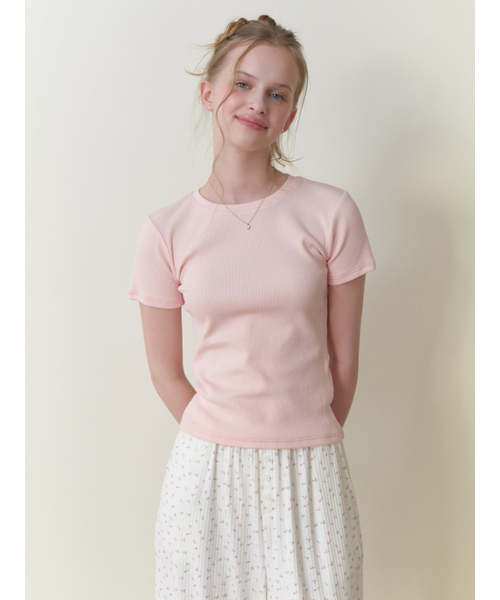 RE_L(リエル)の「Blueberry half t-shirt (pink)(Tシャツ/カットソー・レディース・その他・FREE)」の3枚目の写真