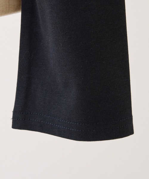 one after another NICE CLAUP(ワンアフターアナザーナイスクラップ)の「ネックリボンカットソー(Tシャツ/カットソー・レディース・アイボリー/ブラック/サックスブルー/ネイビー・FREE)」の7枚目の写真