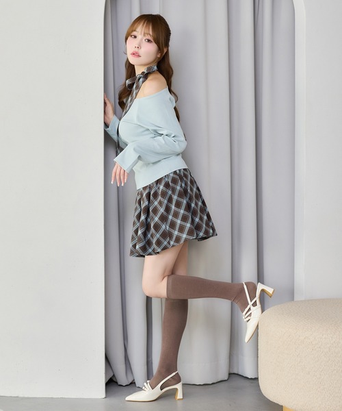 one after another NICE CLAUP(ワンアフターアナザーナイスクラップ)の「ネックリボンカットソー(Tシャツ/カットソー・レディース・アイボリー/ブラック/サックスブルー/ネイビー・FREE)」の12枚目の写真