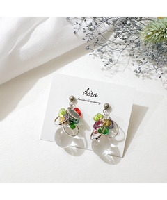 セール】【HELENA THULIN/ヘレナチューリン】ホワイトフラワーピアス