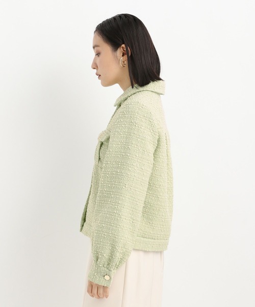 Andemiu（アンデミュウ）の「ツイードブルゾン636669（ブルゾン・レディース・ブラック/グリーン・FREE）」の17枚目の写真